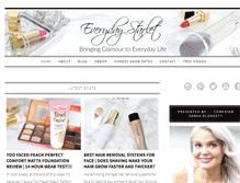 Tablet Screenshot of everydaystarlet.com